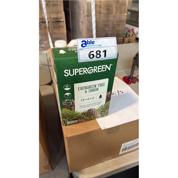 BOX OF SUPERGREEN EVERGREEN TREE & SHRUB 13-6-6 1.7KG 6 PER BOX