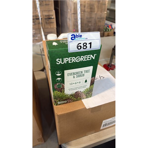 BOX OF SUPERGREEN EVERGREEN TREE & SHRUB 13-6-6 1.7KG 6 PER BOX