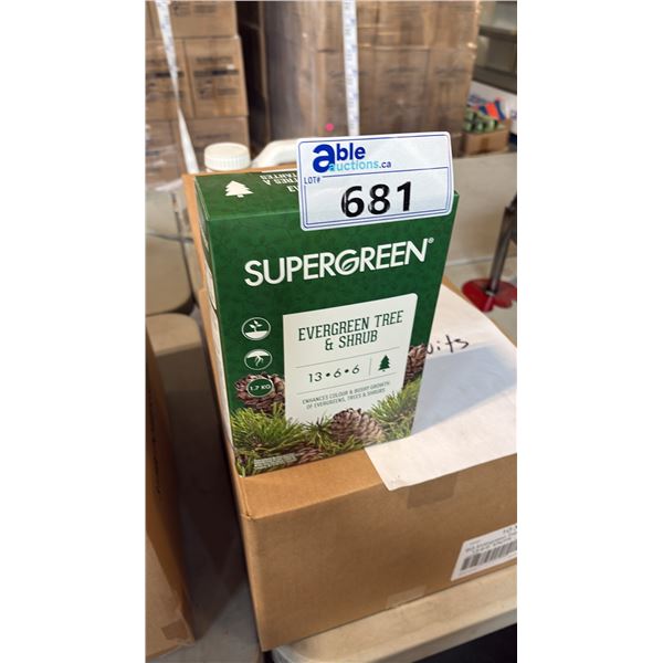 BOX OF SUPERGREEN EVERGREEN TREE & SHRUB 13-6-6 1.7KG 6 PER BOX