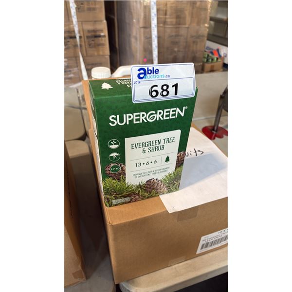 BOX OF SUPERGREEN EVERGREEN TREE & SHRUB 13-6-6 1.7KG 6 PER BOX