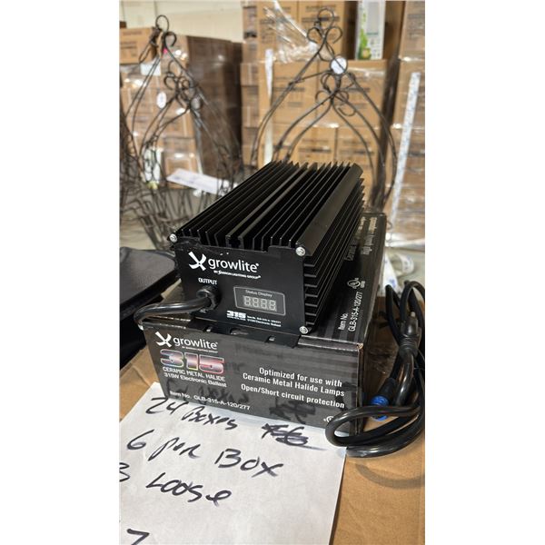 GROWLITE 315 CERAMIC METAL HALIDE 315W ELECTRONIC BALLAST 6 PER BOX
