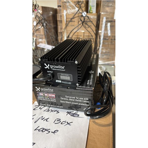 GROWLITE 315 CERAMIC METAL HALIDE 315W ELECTRONIC BALLAST 6 PER BOX