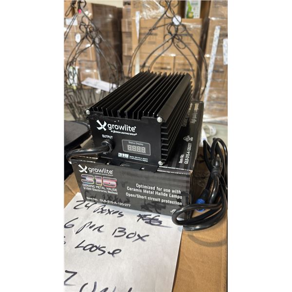 GROWLITE 315 CERAMIC METAL HALIDE 315W ELECTRONIC BALLAST 6 PER BOX