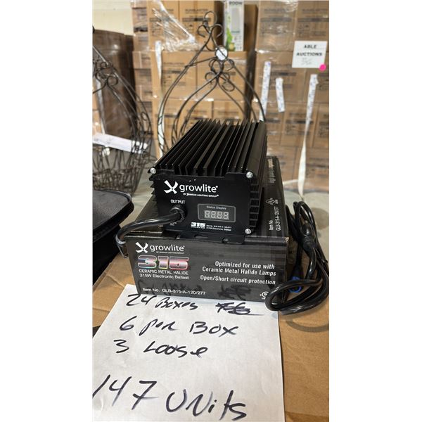 GROWLITE 315 CERAMIC METAL HALIDE 315W ELECTRONIC BALLAST 6 PER BOX