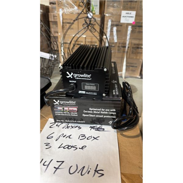 GROWLITE 315 CERAMIC METAL HALIDE 315W ELECTRONIC BALLAST 6 PER BOX