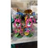 Image 2 : 4 METAL FROG YARD ART PIECES 34"H