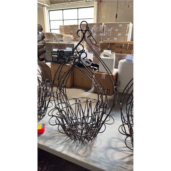 3 ASSORTED METAL HANGING BASKETS