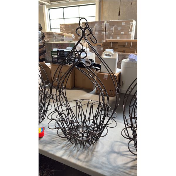 3 ASSORTED METAL HANGING BASKETS