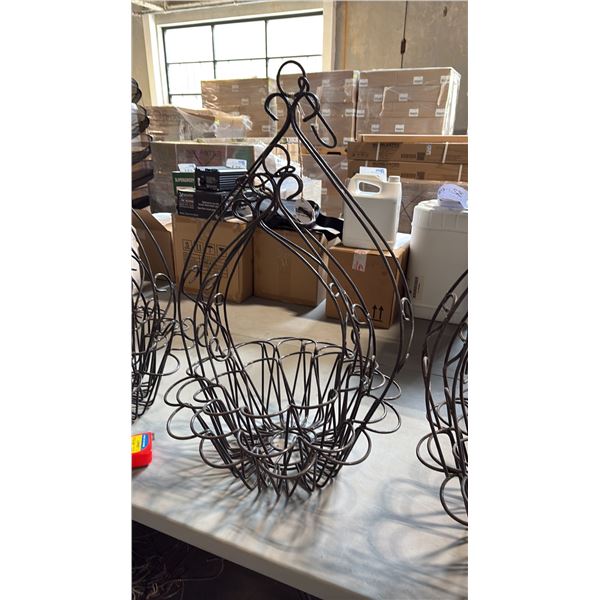 3 ASSORTED METAL HANGING BASKETS