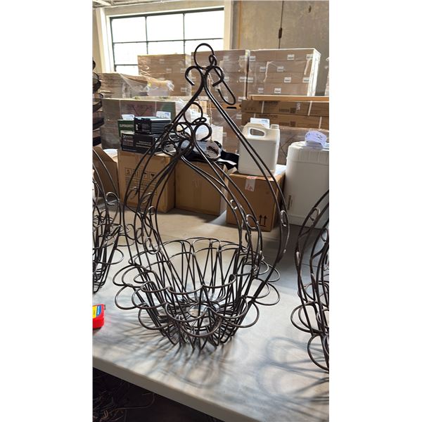 3 ASSORTED METAL HANGING BASKETS