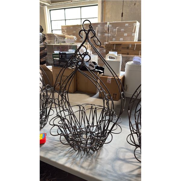 3 ASSORTED METAL HANGING BASKETS