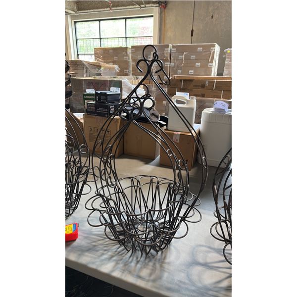 3 ASSORTED METAL HANGING BASKETS