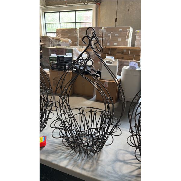 3 ASSORTED METAL HANGING BASKETS