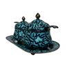 Image 3 : Antique Korean Silver & Guilloche Enamel Tea Set
