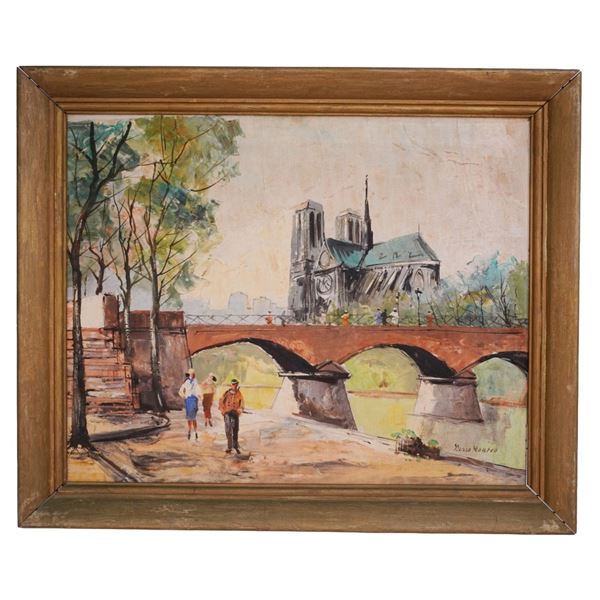 Pierre Montell - French Notre Dame Bridge Scene