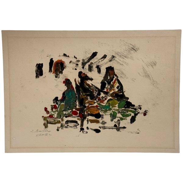 Zoma Baitler Desert Scene Oil- Israel