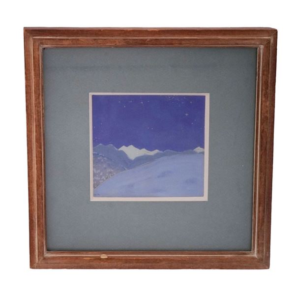 Winold Reiss - Winter Night Landscape