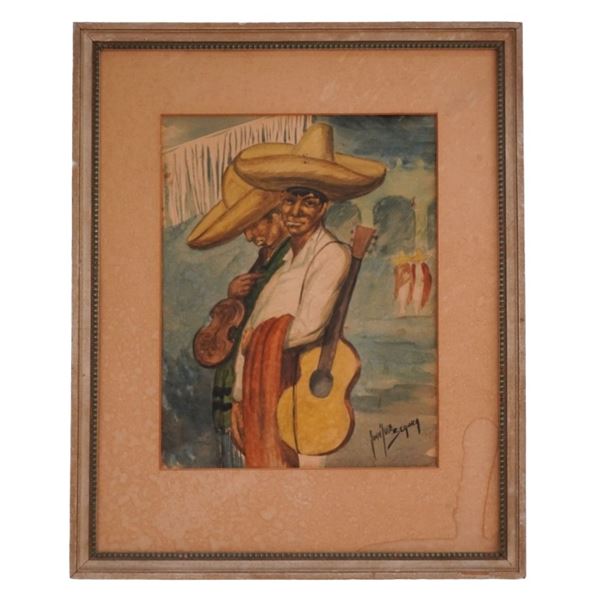 Juan Jose Segura - Mariachi Musicians Watercolor