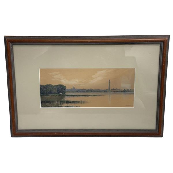 James Henry Moser - Wahington DC Skyline W/C