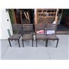 Image 2 : Qty 4 Wooden Chairs w/ Slatted Backs & Seats 17" x 17" x 34.5"H