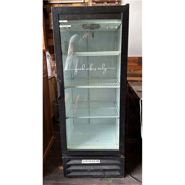 Beverage-Air LV12-1-B Single Section Glass Door Merchandiser Refrigerator
