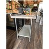 Image 4 : Reidhoff Metal Kitchen Prep Table w/ Undershelf & Raised Edge 48" x 24" x 36"H