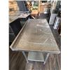 Image 5 : Reidhoff Metal Kitchen Prep Table w/ Undershelf & Raised Edge 48" x 24" x 36"H