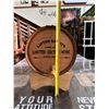 Image 7 : Wooden Wine Barrel on Stand "Lifted Spirits Kailua" w/ Metal Bands 10.5" Dia, 13.5" L