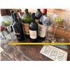 Image 10 : Qty 6 Empty Wine Bottles & 4 Stemmed Glasses w/ Artificial Grapes, Misc Sizes