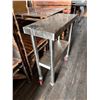 Image 3 : Rolling Metal Kitchen Work Table w/ Undershelf 30" x 12" x 34"H
