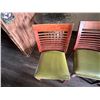 Image 7 : Qty 6 Wooden Chairs w/ Slatted Backs & Upholstered Seats 17" x 16" x 33.5"H