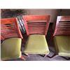 Image 6 : Qty 6 Wooden Chairs w/ Slatted Backs & Upholstered Seats 17" x 16" x 33.5"H