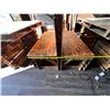 Image 14 : Qty 4 Wooden Tables 53.5" x 39.5" x 33"H w/ Bench Seating