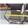 Image 8 : Qty 4 Metal Bar-Height Chairs w/ Woven Backs & Seats 22" x 17" x 45"H