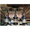 Image 1 : Qty 6-Light Farmhouse Lantern-Style Chandelier Lights 17" x 12"H
