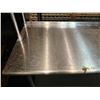 Image 4 : Metal Kitchen Table w/ Profeeshaw PSW-2460SB  Double Tier Overshelf 48" x 24" x 66"H