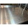 Image 5 : Metal Kitchen Table w/ Profeeshaw PSW-2460SB  Double Tier Overshelf 48" x 24" x 66"H