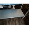Image 8 : Metal Kitchen Table w/ Profeeshaw PSW-2460SB  Double Tier Overshelf 48" x 24" x 66"H