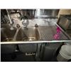 Image 2 : Eagle 3-Basin Stainless Steel Sink w/ Double Drainboards 90" x 26" x 44"H