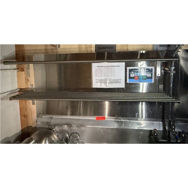 Qty 2 Metal Wall Mount Rack Shelves 47" x 10"