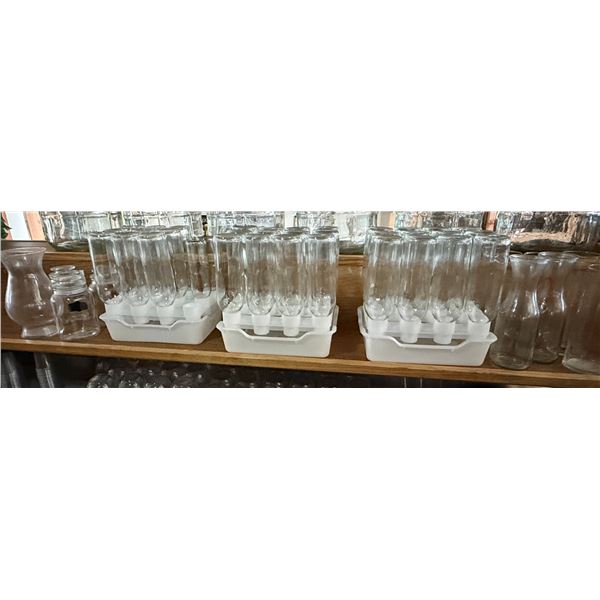 Multiple Wine Carafes, Glass Jars w/ Lids, Cylinders, etc Misc Sizes