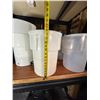 Image 4 : Multiple Plastic Buckets, Clear Storage Containers, Fish Bowls, Juicer, etc Misc Sizes
