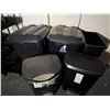 Image 2 : Qty 5 Trash Receptacles, Misc Brands & Sizes