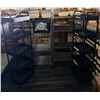 Image 1 : Qty 4 Multi-Tier Shelving Units, Misc Sizes (contents not included)