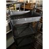 Image 3 : Qty 4 Multi-Tier Shelving Units, Misc Sizes (contents not included)