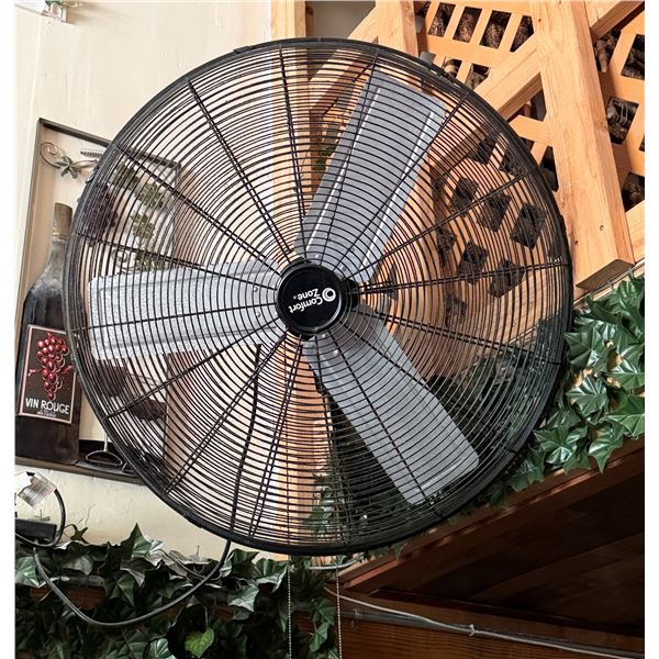 Comfort Zone Metal Wall Mount Fan