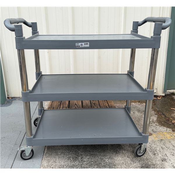 GSW C-23WL Rolling 3-Tier Bus Cart 31" x 19" x 34"H