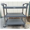 Image 1 : GSW C-23WL Rolling 3-Tier Bus Cart 31" x 19" x 34"H