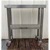 Image 1 : Rolling Metal 2-Tier Bus Cart 30" x 12" x 44"H