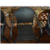 Image 5 : Qty 6 Chairs: 3 White Wooden & 3 Woven, Misc Sizes